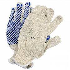 Перчатки хлопок №22 вязаные с покрытием (пара) ГОСТ 5007-87