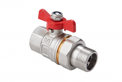 Кран шаровый полнопроходной ду 15 с полусгоном, баб. PN 40 MVI BV.520.04