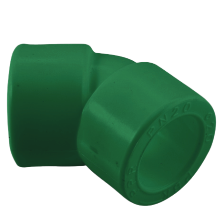 Угольник ПП 45гр. D25 AntiFire GREEN