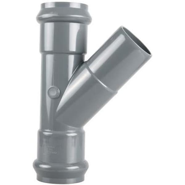 Тройник НПВХ 110х110х45" напорный растр.