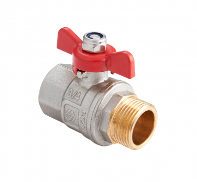 Кран шаровый полнопроходной ду 15  вн-нар, баб, PN 40 MVI BV 