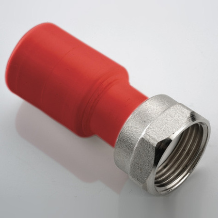 Муфта ПП с накидной гайкой 25-1 AntiFire RED